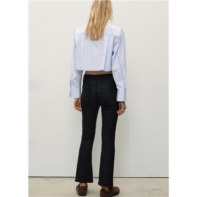 Jeans Sienna flare crop encerados