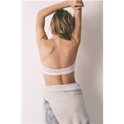 Sujetador top bandeau gris