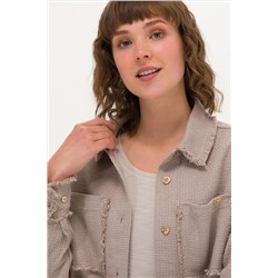 Kadın Bej Jean Gömlek