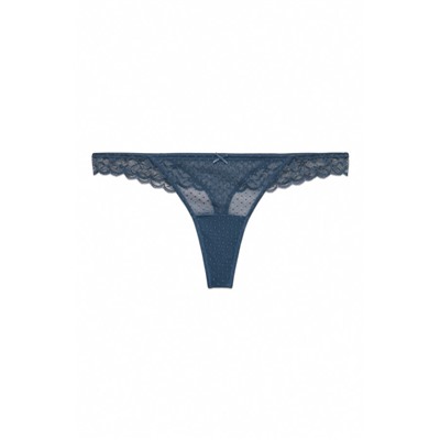 Tanga encaje cintura verde