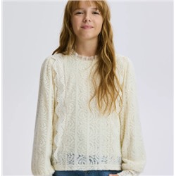 Блузка для девочек. Экспорт. РЕСЕРВ*Д  Подойдёт на холодное время года благодаря плотной подкладке