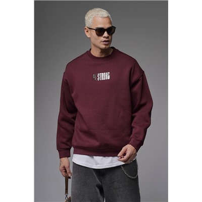 Свитшот будь сильным  БОРДО