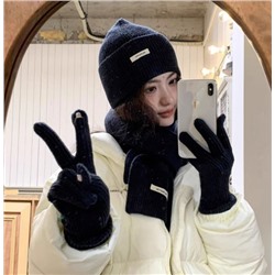 Комплект (шапка, шарф, перчатки)