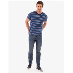 BIRDSEYE STRIPE JERSEY T-SHIRT