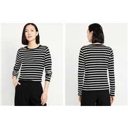 EveryWear Long-Sleeve T-Shirt - Black Stripe