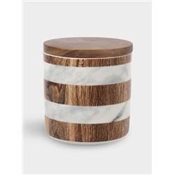 Банка для сыпучих продуктов, 700 мл, Фарфор P, Wood&Marble