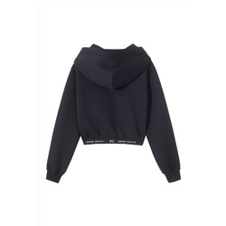Sudadera corta Negro