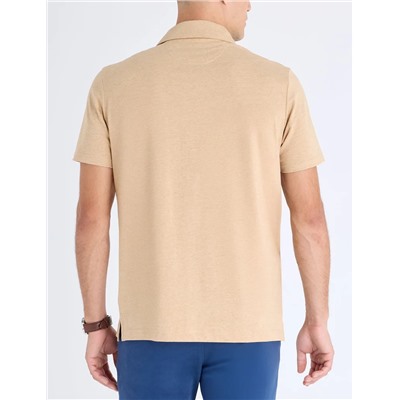 ENGINEERED PRINTED STRIPE JERSEY POLO SHIRT