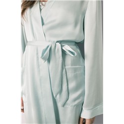 Bata midi satén verde