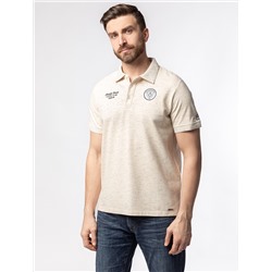 Футболка-поло из трикотажа "пике" с эластаном