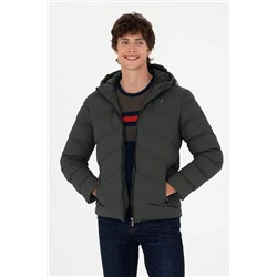 Erkek Haki Deri Ceket