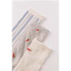 Pack 3 calcetines largos estampado chilles