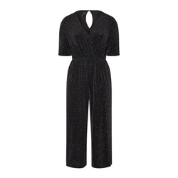 Женский нарядный блестящий комбинезон Plus Size