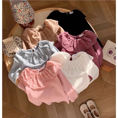 Хлопковая водолазка для девочек