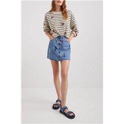 Jersey raya marinera y flores