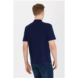 Erkek Lacivert Hakim Yaka Tişört