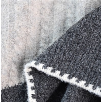 Женский cвободный повседневный трикотажный свитер