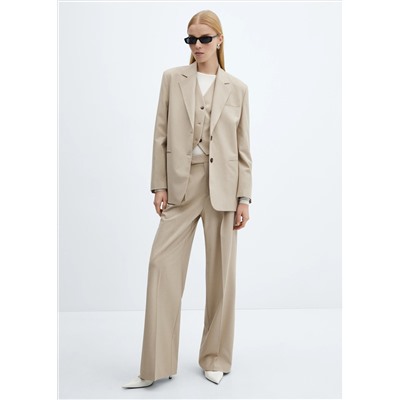 Pantalón traje wideleg