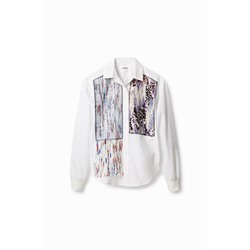 Camisa de patch y flecos