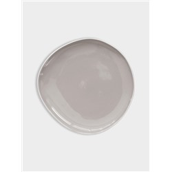 Тарелка закусочная, 22 см, серая, Organica