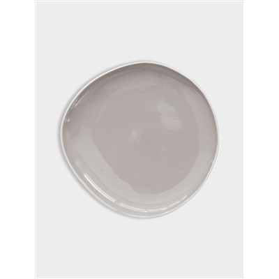 Тарелка закусочная, 22 см, серая, Organica