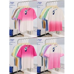 Женская оверсайз футболка с градиентным окрасом  19 цветов