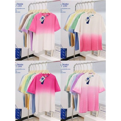 Женская оверсайз футболка с градиентным окрасом  19 цветов