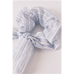 Scrunchie rayas azul lazo