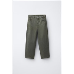 LOOSE FIT TWILL TROUSERS