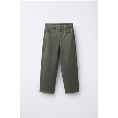 LOOSE FIT TWILL TROUSERS