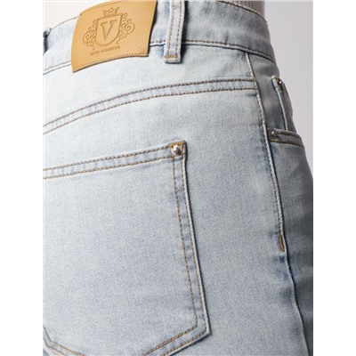 Джинсы-клеш из эластичного денима