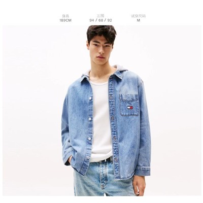 Мужская джинсовая рубашка ТОММИ ДЖИН*С