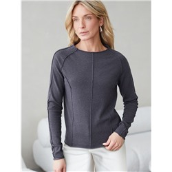 Джемпер тонкой вязки из хлопка с нейлоном