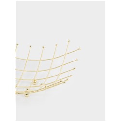 Корзина для фруктов, 28 см, металл, золотистая, Паутина, Spin