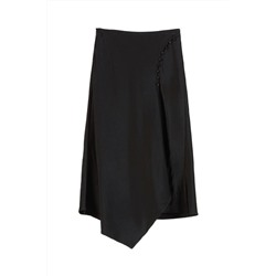 Falda recta Negro