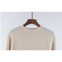 Осенне-зимнее удлиненное женское вязаное платье до колен