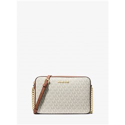 Michael Kors Outlet Jet Set Large Printed Logo Crossbody Bag