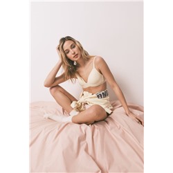 Sujetador triangular relleno amarillo