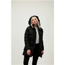 Bad Bear Nikita Puffer Siyah Kapüşonlu Kadın Mont