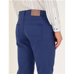 İndigo Slim Fit Kanvas Pantolon