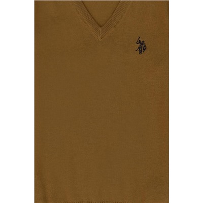 Erkek Çocuk Açık Haki Basic Kazak