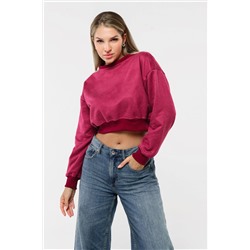 Свитшот 3 оверсайз короткий