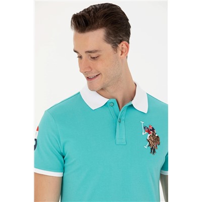 Erkek Mint Basic Polo Yaka Tişört