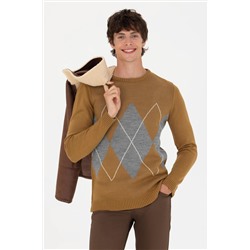 Erkek Açık Haki Kazak