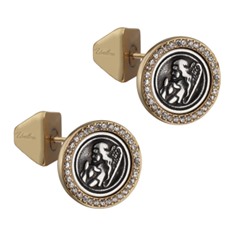 Пусеты Ангел (кристаллы SW; античное золото, античное серебро), Есть комплект