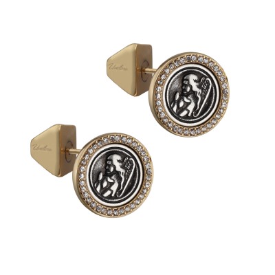 Пусеты Ангел (кристаллы SW; античное золото, античное серебро), Есть комплект