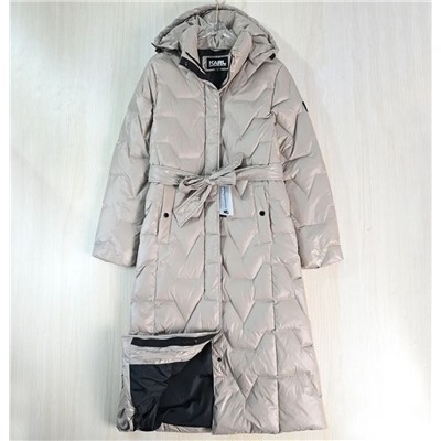 Женский стеганый пуховик средней длины с утиным пухом КАР*Л 😎