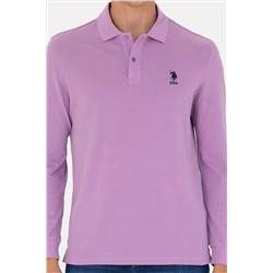 Erkek Lila Basic Sweatshirt