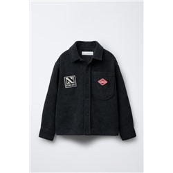 COMFORT CORDUROY FLEECE OVERSHIRT