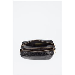 Bandolera de piel Degna Negro
